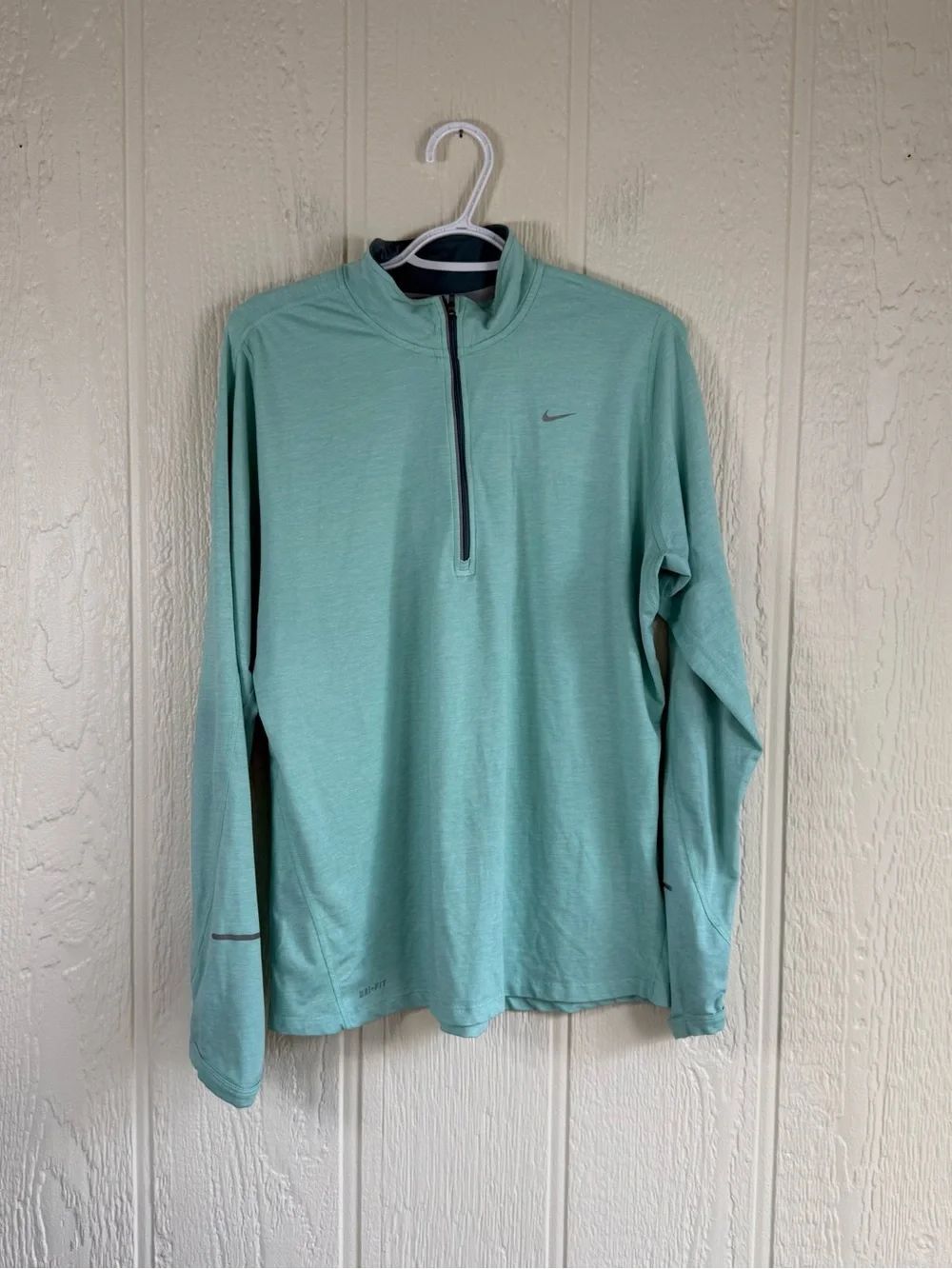 Nike Light Teal Quarter-Zip Performance Pullover
